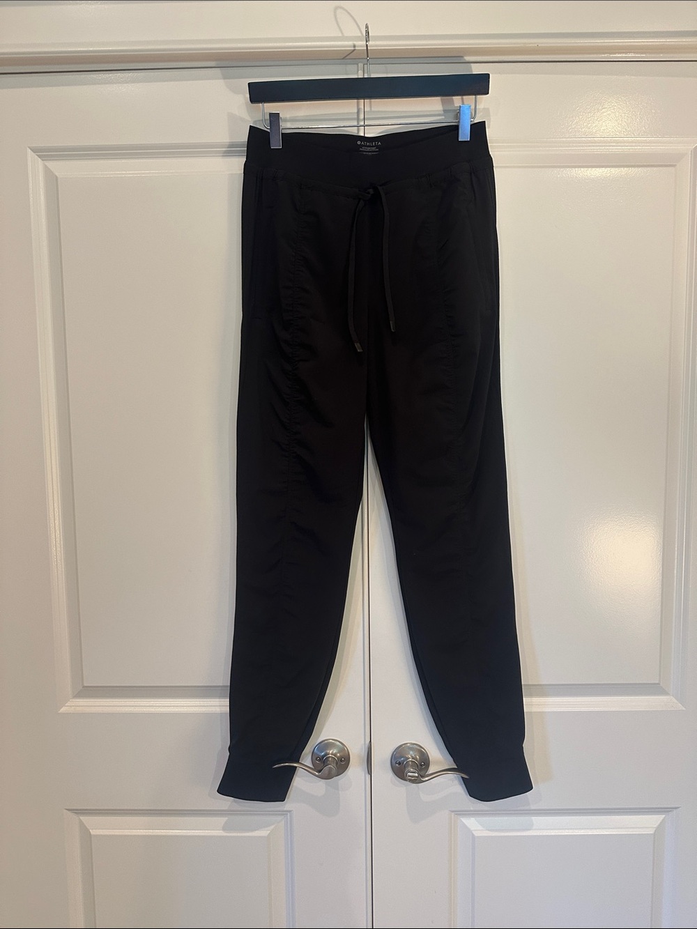 Athleta Attitude Black Jogger Pants - 8 Tall